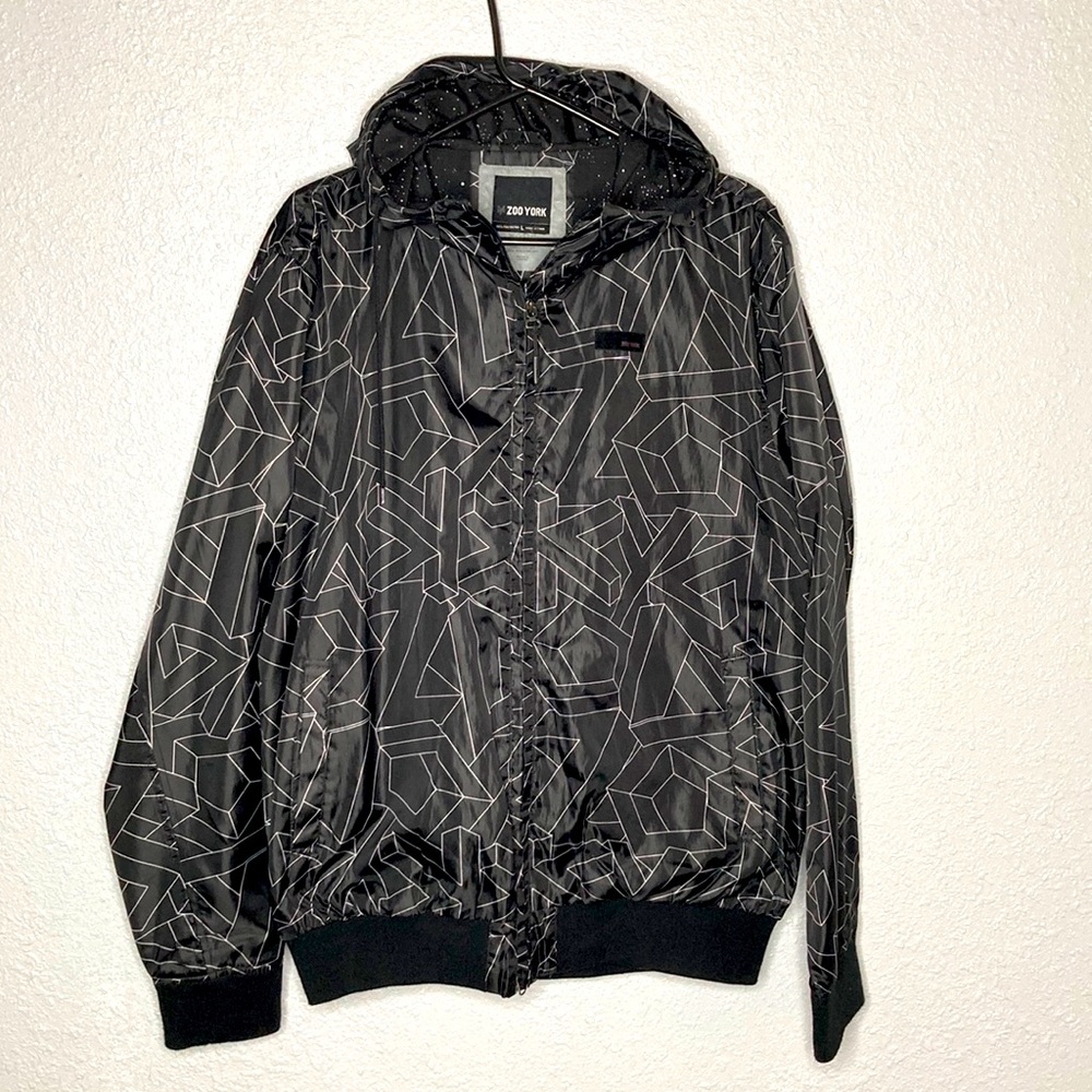 Black Zoo York windbreaker jacket sz L